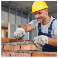 Baustelle mit Bagger