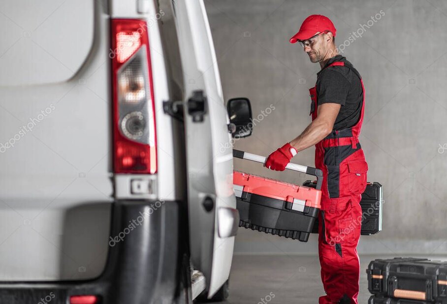 Transport von Werkzeug und Material